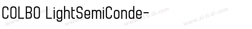 COLBO LightSemiConde字体转换